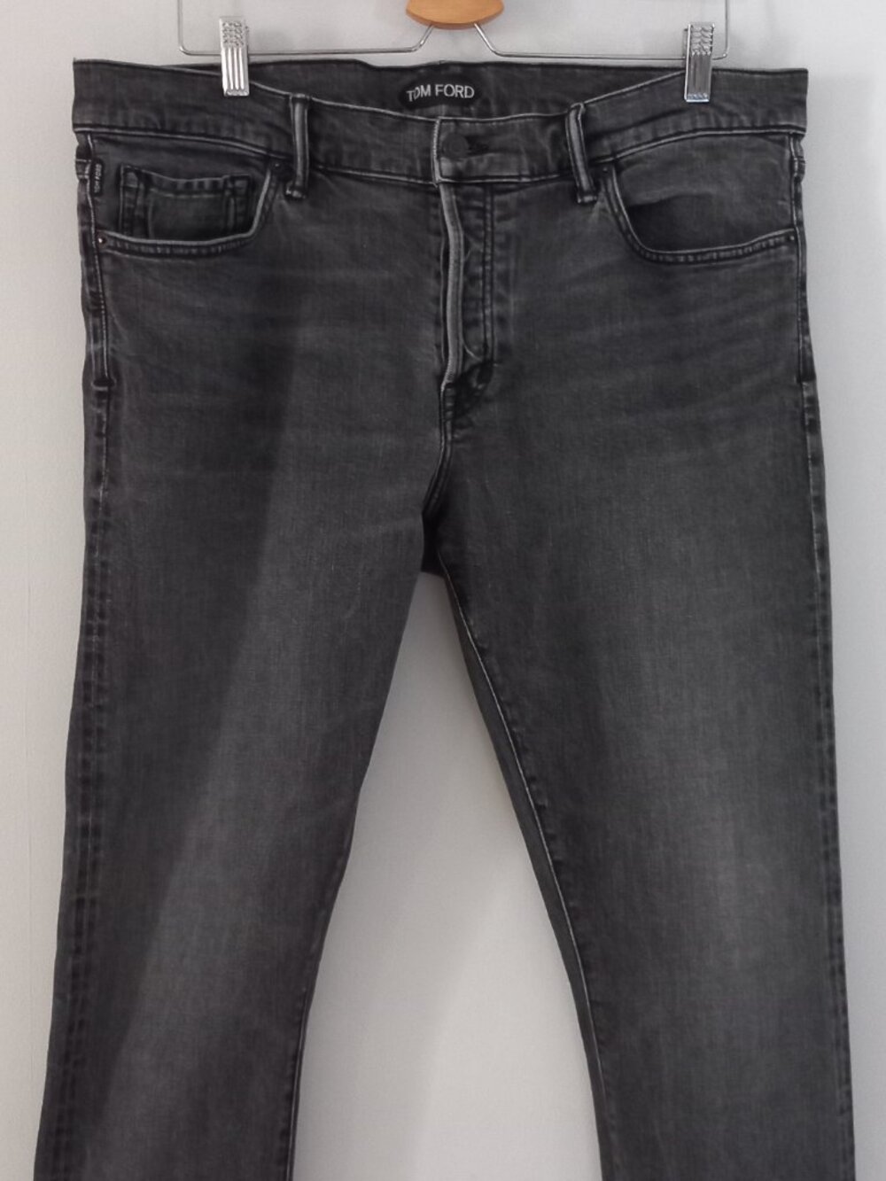 TOM FORD faded black slim jeans